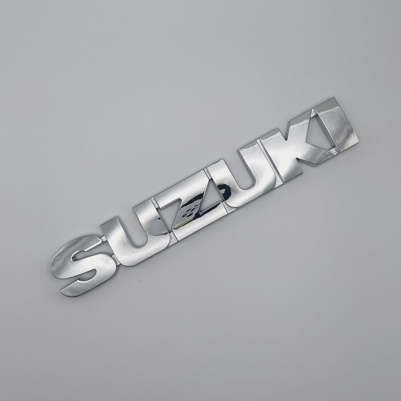 Эмблема надпись Suzuki Хром (1918555379)