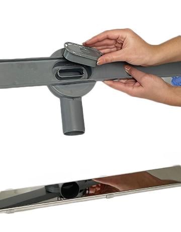 Трап лінійний MAXIFLOW Pera Line 360 80 cм з решіткою плитка (3154.0Y050K.080.1) - фото 4