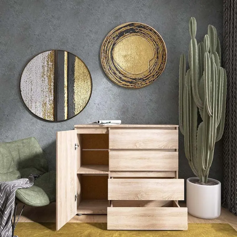 Комод для спальни Еверест КЛ-3 Лайт 105х38х93 см Дуб Сонома (23391600)