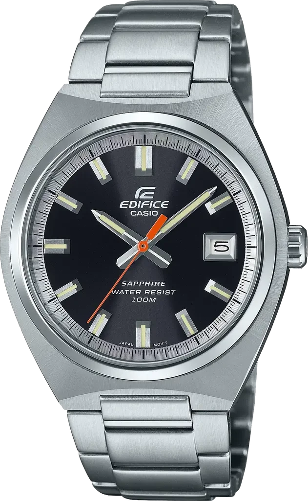 Наручний годинник чоловічий Casio Edifice EFB-109D-1AVEF із сапфіровим склом/сталевим корпусом/водозахистом 100 м Чорний (3100234214)