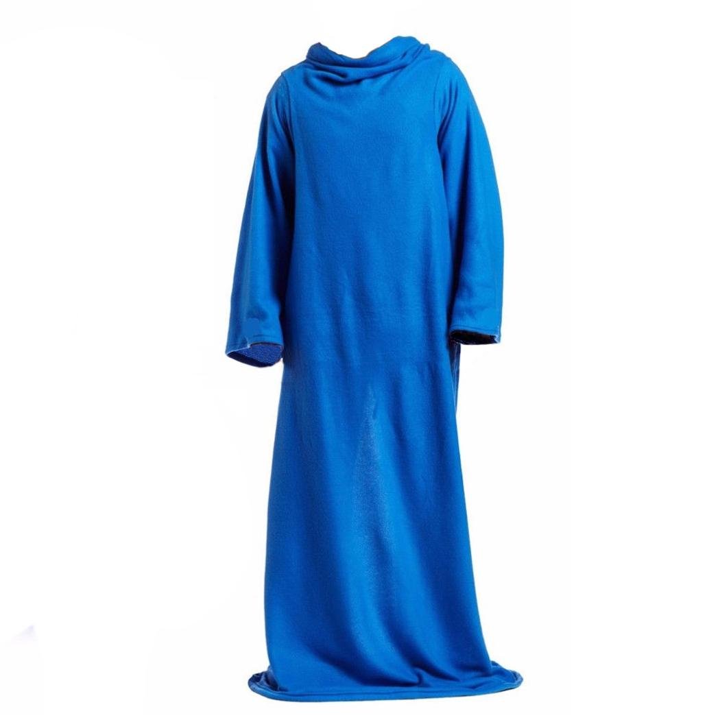 Плед с рукавами 140x180 см Синий (P1blue)