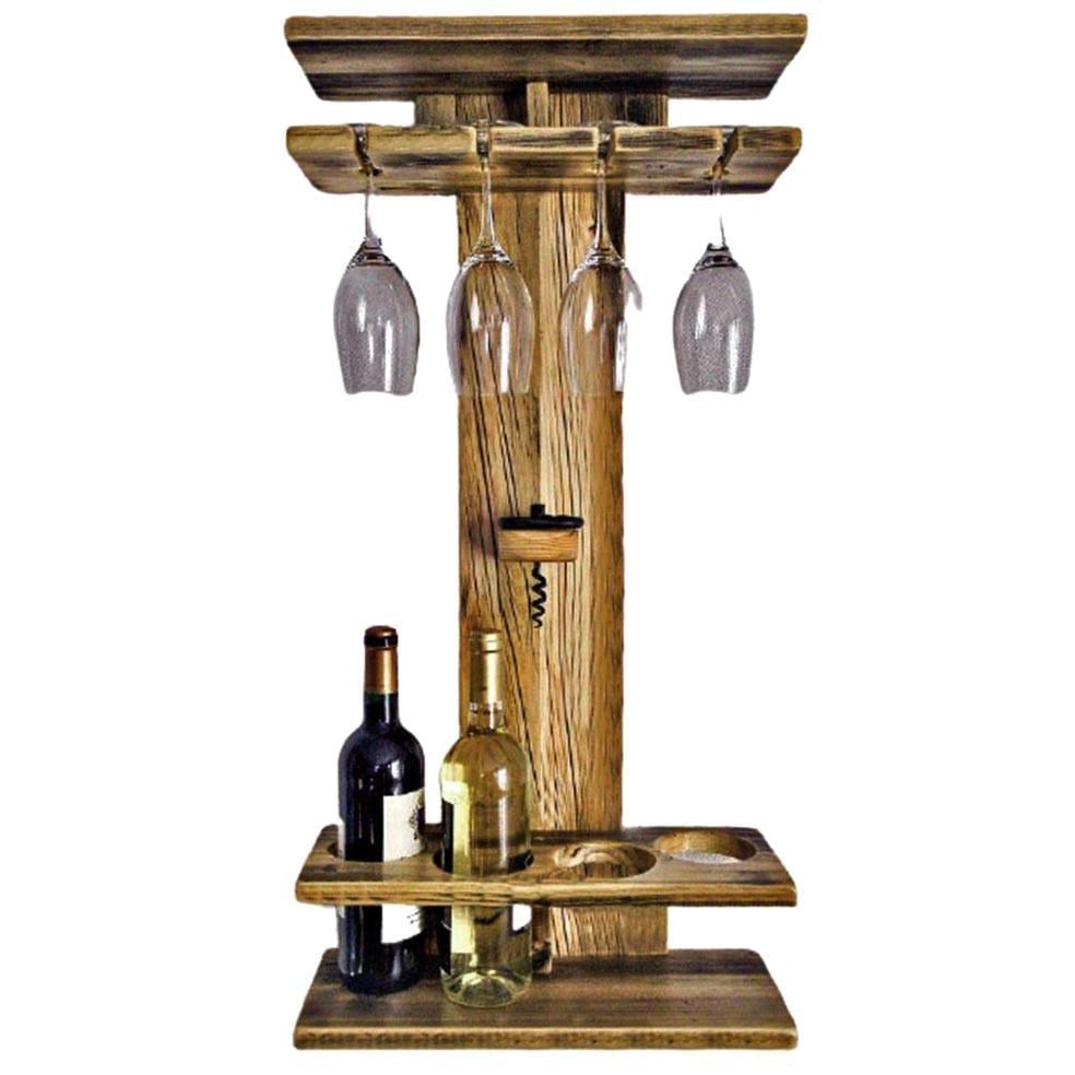 Полка для вина настенная из дерева Кутино Палисандр (ПНК-015202)