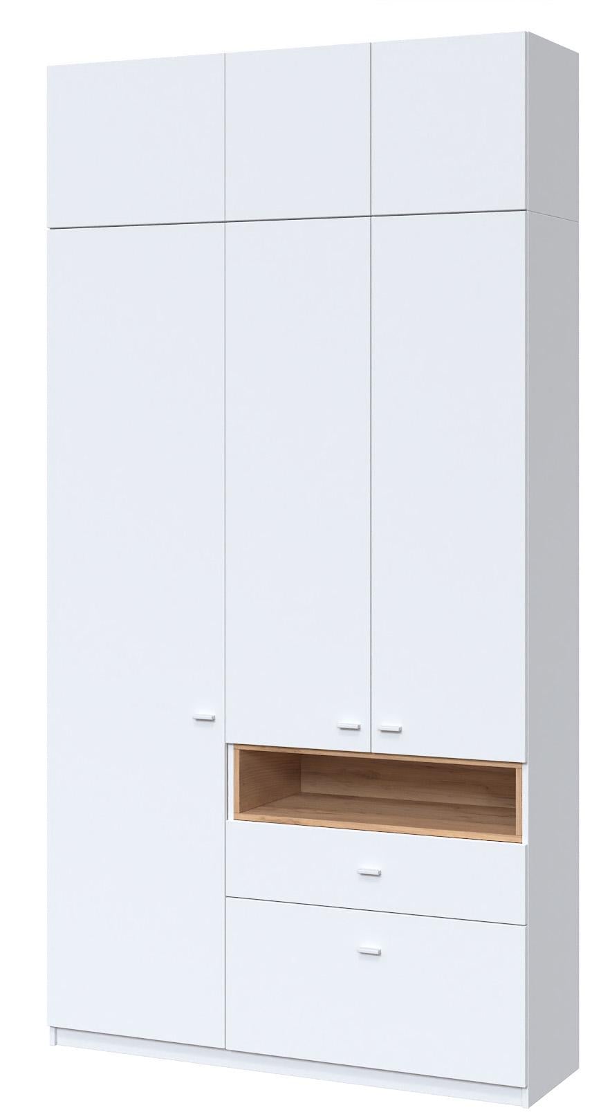 Шкаф в прихожую Мастер Форм Тетрис левосторонний 1320х376х2400 мм Нимфея альба/Дуб крафт золотой (31948) Шкаф в прихожую Мастер Форм Тетрис левосторонний 1320х376х2400 мм Нимфея альба/Дуб крафт золотой (31948)