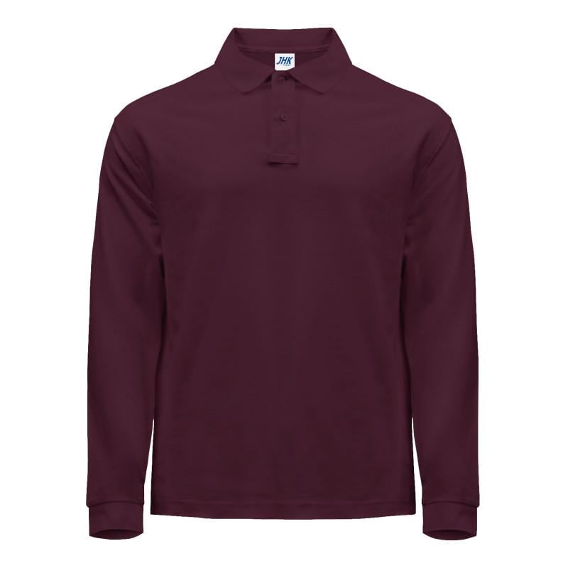 Поло JHK POLO REGULAR MAN LS S Бордовый (BU)