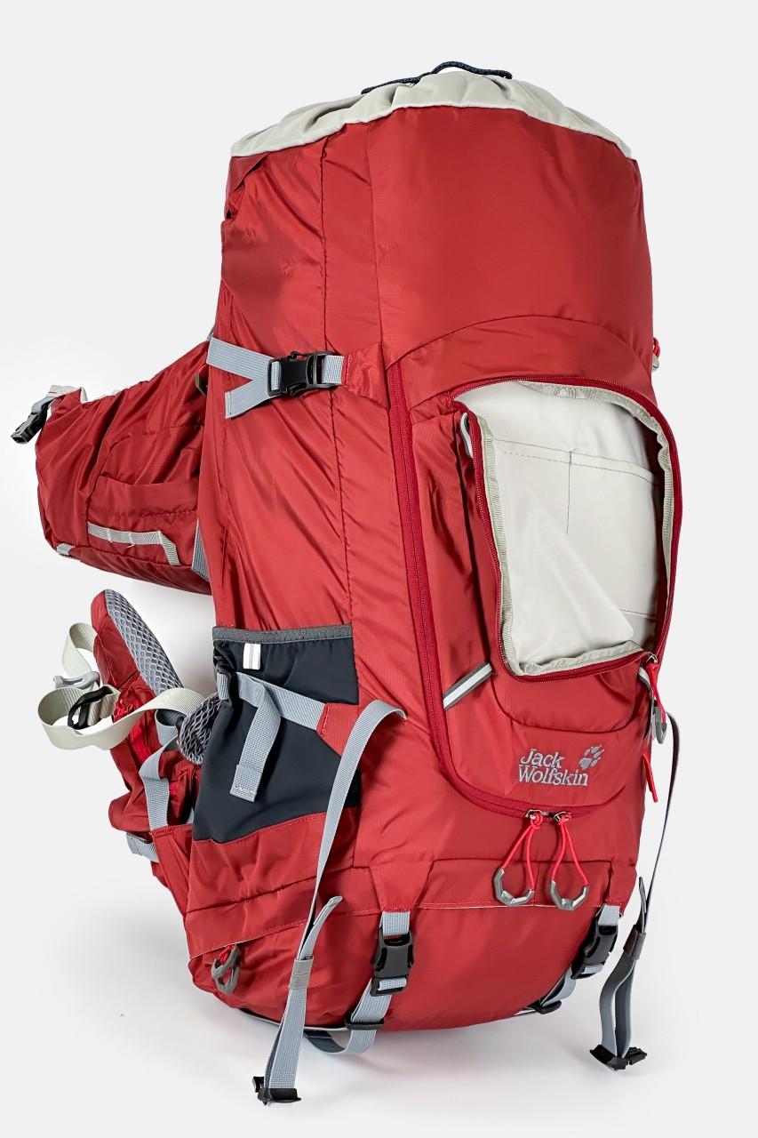 ᐉ Туристичний рюкзак Jack Wolfskin Highland Trail 60L-8 Бордовий