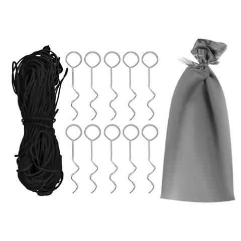 Палатка с навесом в чехле туристическая четырехместная 200х200х110 см Серо-зеленый - фото 11