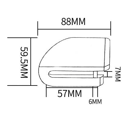 Замок на тормозной диск Alarm Disk Lock сигнализация для электросамоката/велосипеда/мотоцикла (0308) - фото 3