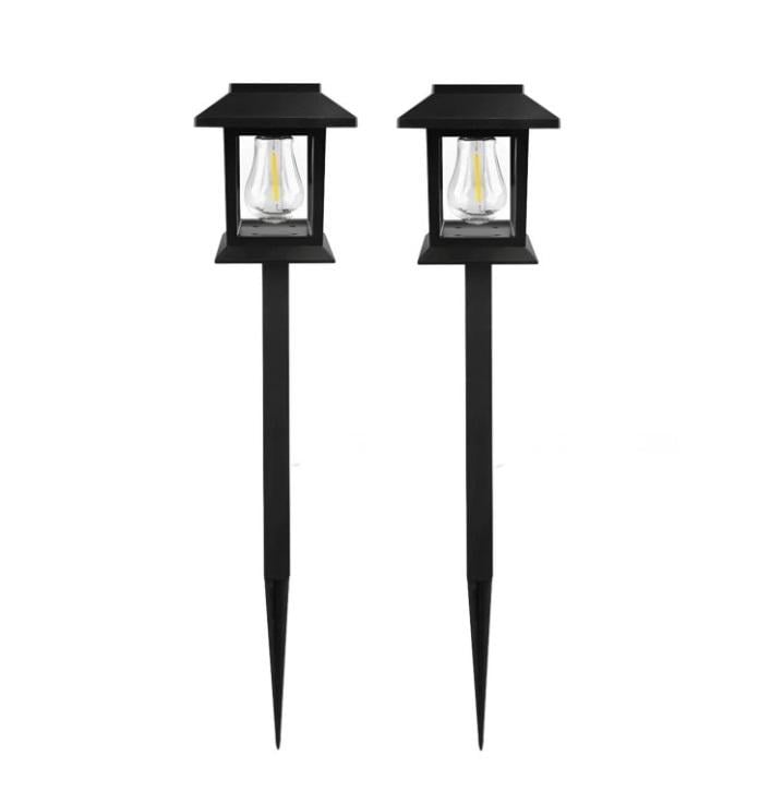 Набор фонарей на солнечной батарее Дом садовый 2 шт. 37 см Теплый белый (MX-00009018)