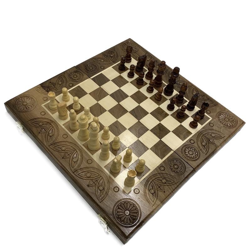 Игра настольная 3в1 Newt Set Game шахматы/шашки/нарды (NR-3535)