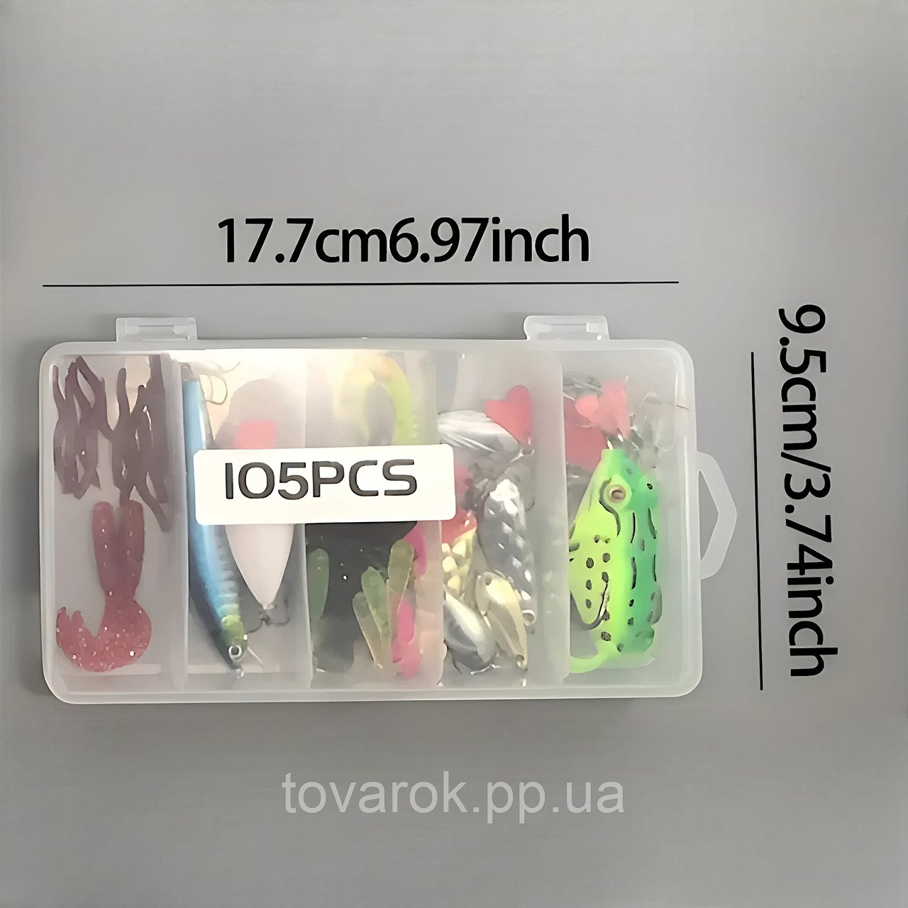 Набор рыболовных силиконовых приманок в коробке (27919137) - фото 4 Набор рыболовных силиконовых приманок в коробке (27919137) - фото 4