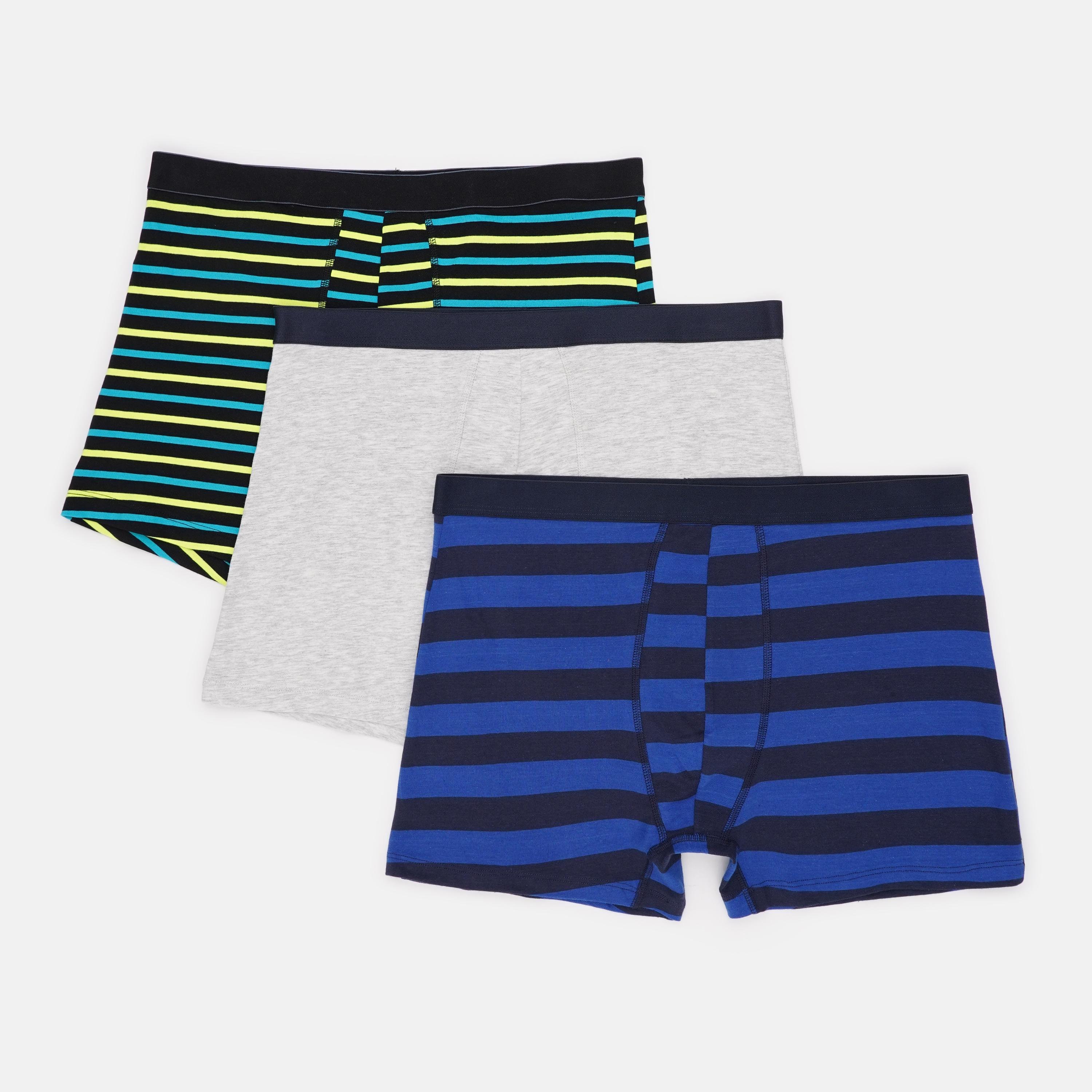 Труси Basic Collection 3 шт. XL Синій/Сірий (1438090425)