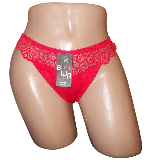Женские трусики бразилиана Biweier 729 XL Красный (1555845725)
