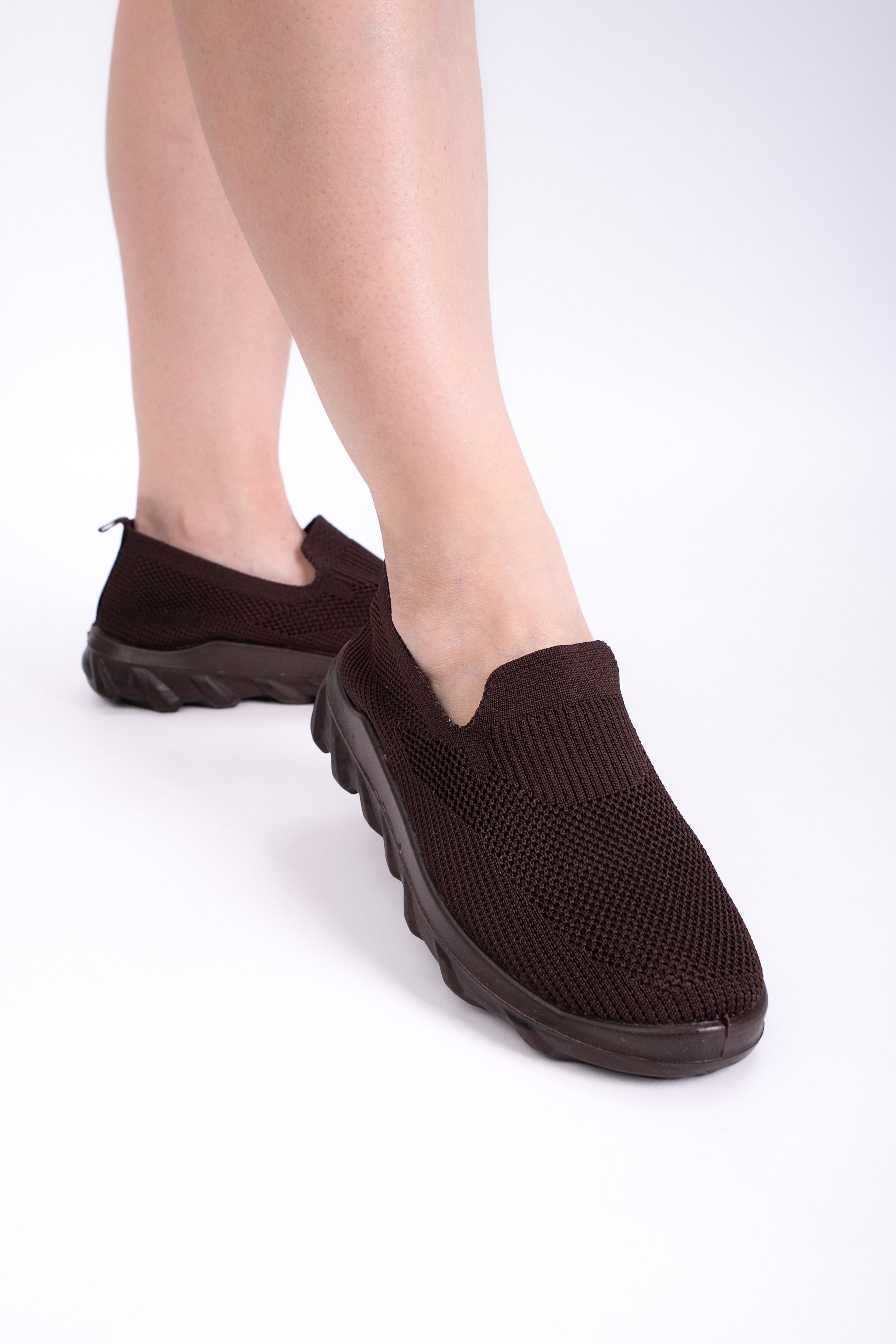 Слипоны женские Fashion 350967 р. 41 Коричневый