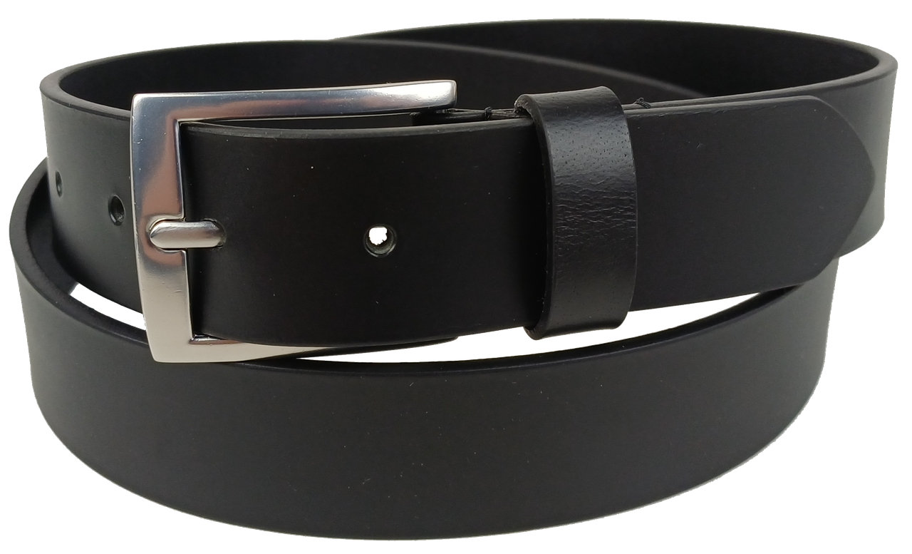 Ремень мужской кожаный UP2 Fashion Черный