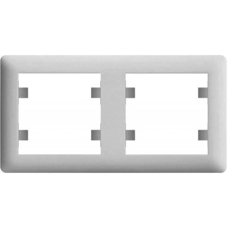 Рамка для розеток подвійна Hager Lumina-Soul WL5220 Білий