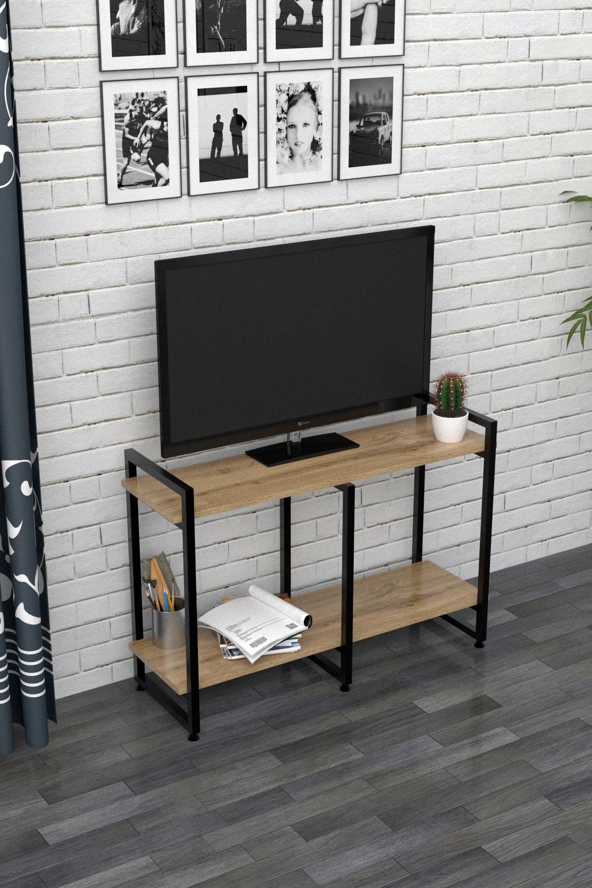 Тумба під телевізор Ecoloft DSP-1167 в стилі лофт Дуб Аппалачі (24582009)