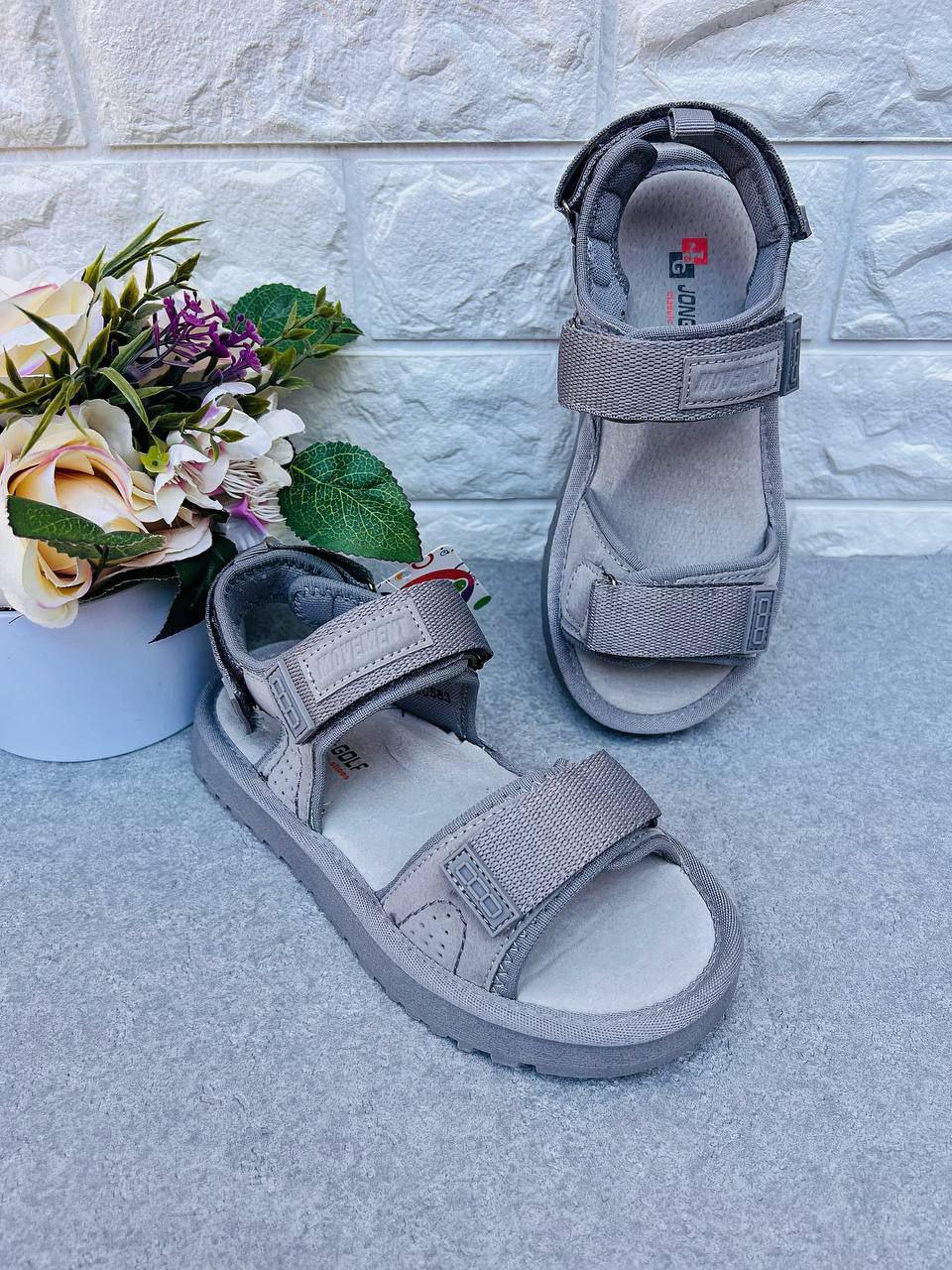 Босоніжки для хлопчика Jong Golf 1754 р. 36 23,2 см Сірий (1754-1)