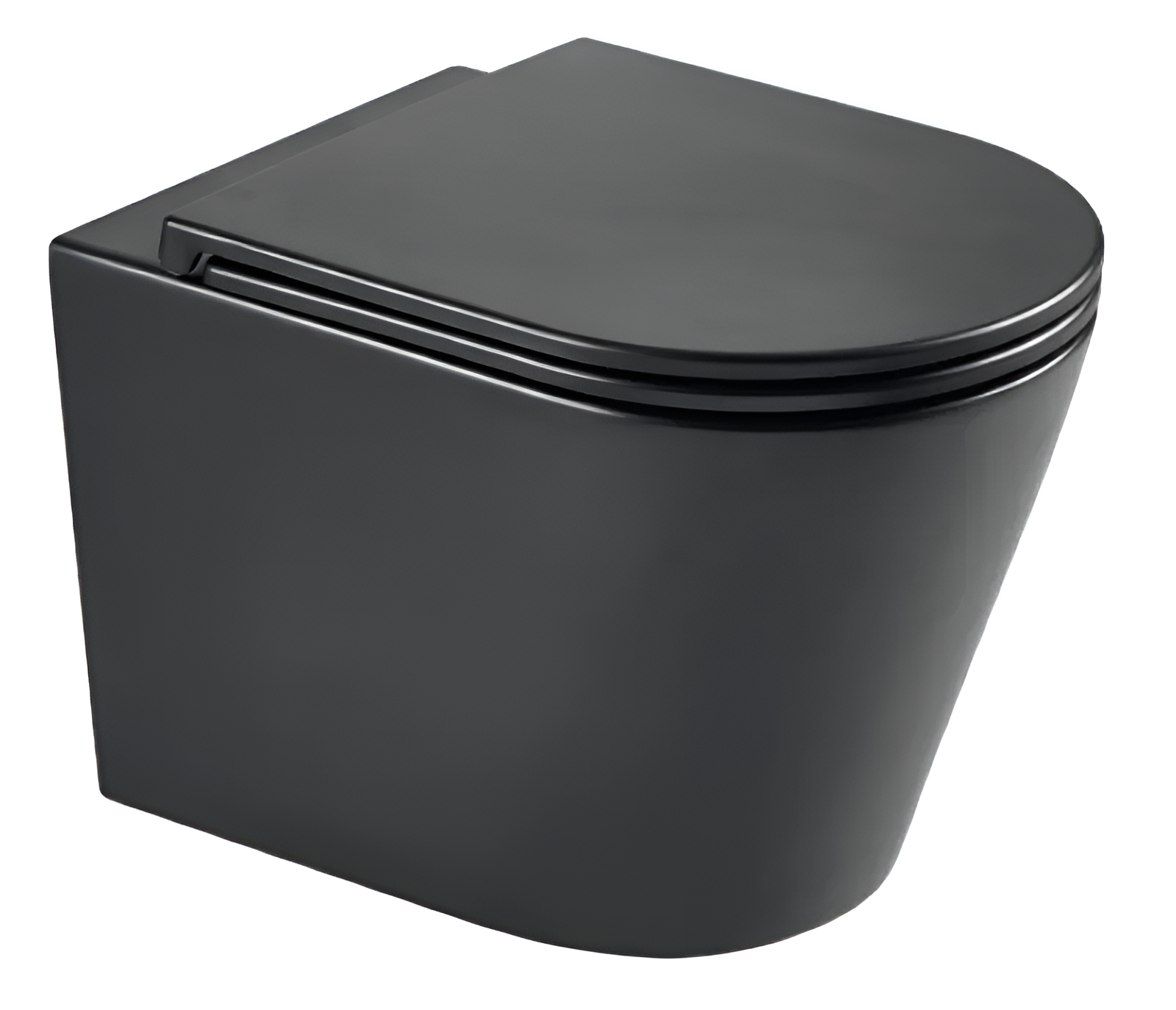 Унитаз подвесной MIXXUS Premium Bevel-0301-R система смыва RIMLESS 515x355x365 мм Black (MP6471)