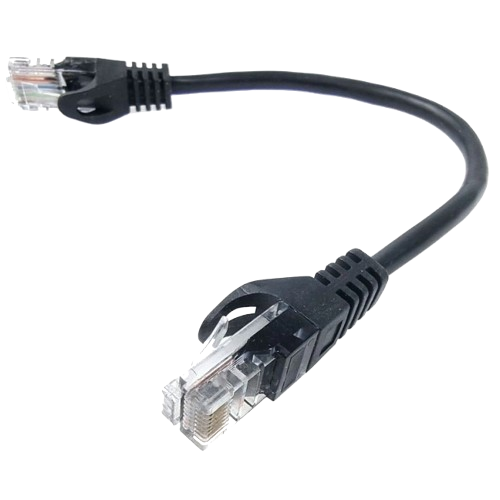 Патч-корд литий RJ45 Cat.5e UTP для підключення мережевого обладнання 0,25 м Black (33352735)