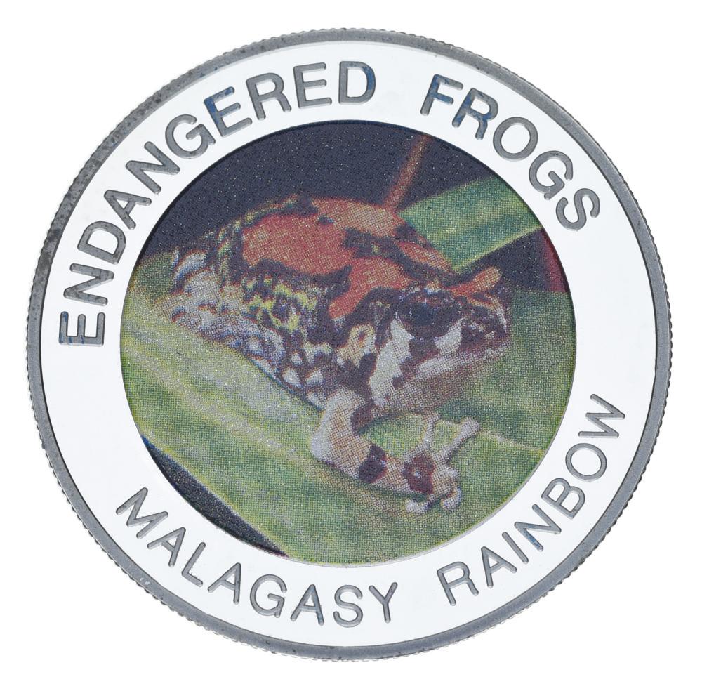 Коллекционная монета Малави 10 квача 2010 Proof Вымирающие виды лягушек-Малагасийская радужная лягушка (М22657)