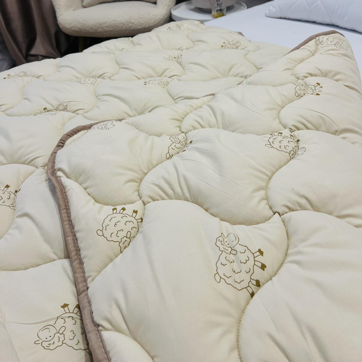 Ковдра зимова вовняна Wool Comfort євро 400 г/м2 200x215 см (Ковдра L1-3) - фото 4