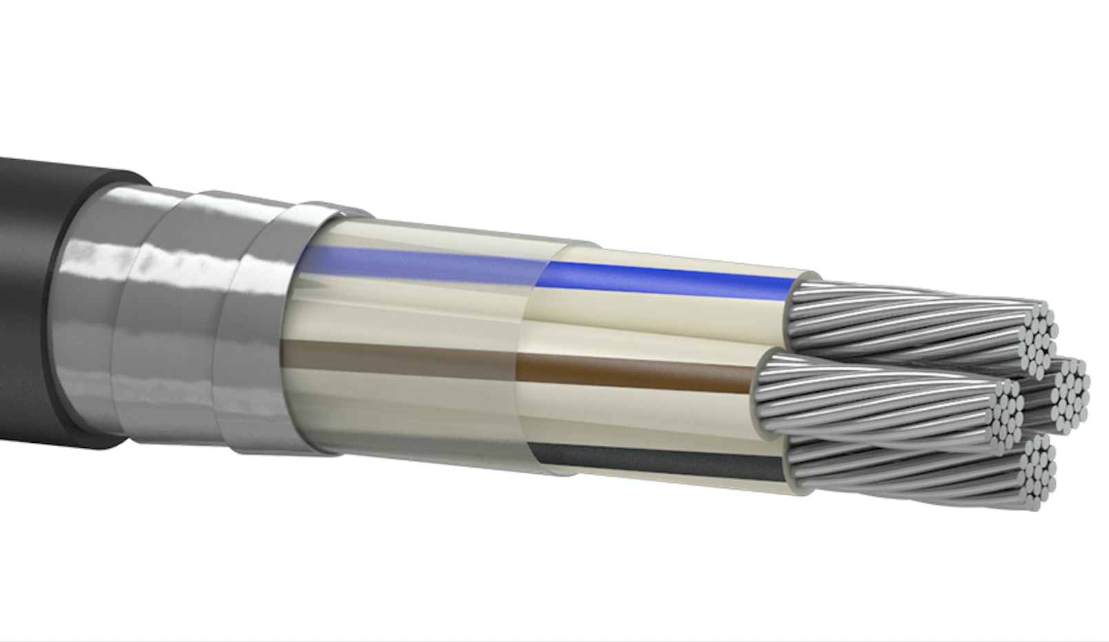 Кабель алюмінієвий броньований Південкабель АВБбШв 4х185 (28164512)