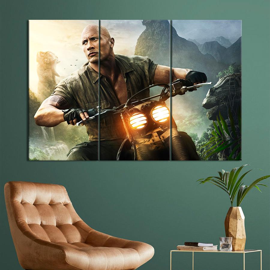 Настенний декор Дуэйн Джонсон в фильме Джуманджи: Зов джунглей 156x100 см (A49-3)