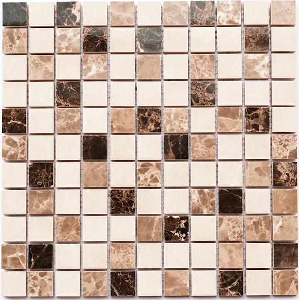 Керамическая мозаика Kotto Ceramica СМ 3024 C3 300x300x9 мм/25x25 мм Brown/Beige/White