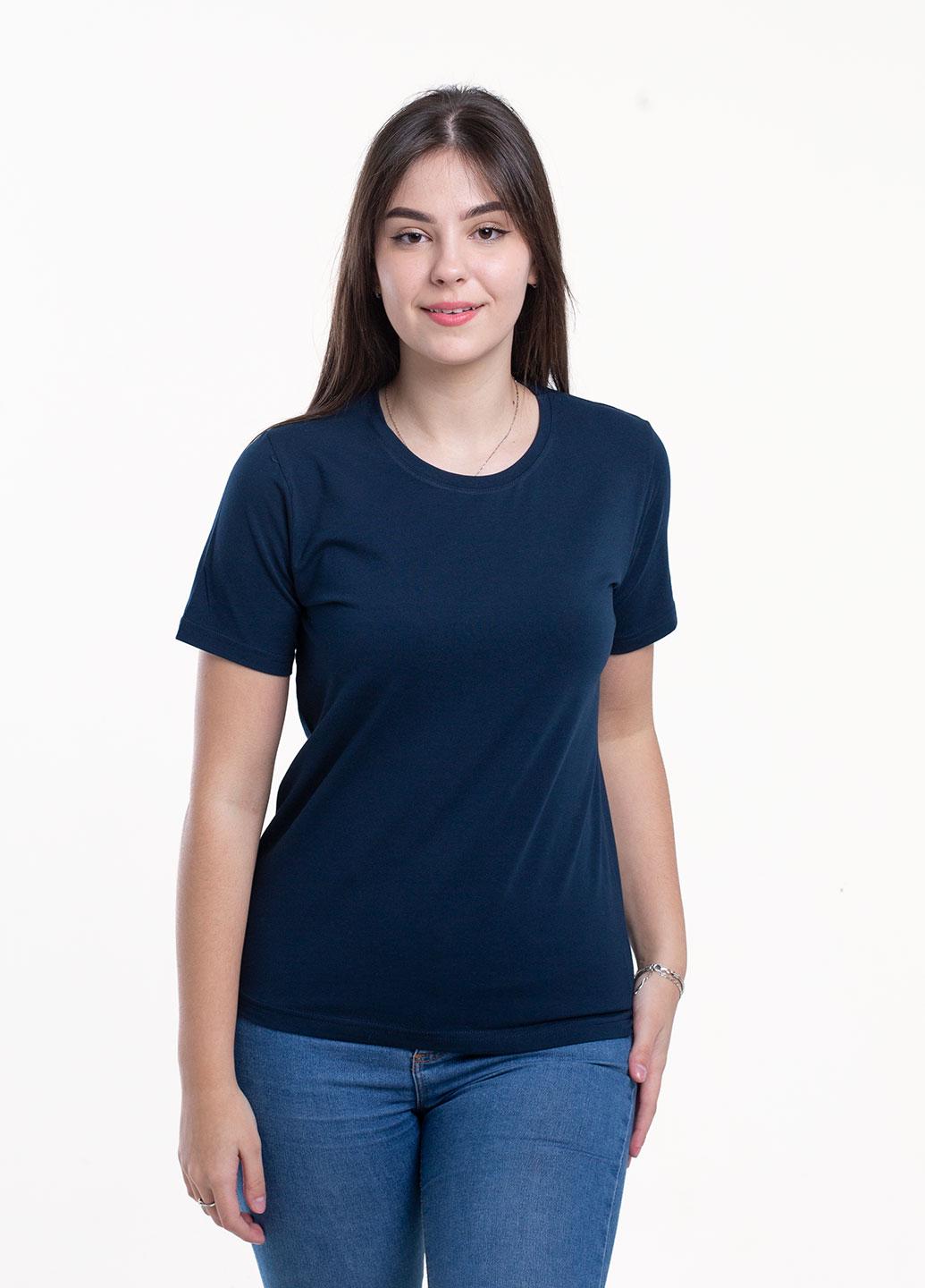 Футболка женская Наталюкс L Темно-синий (4123579402441)