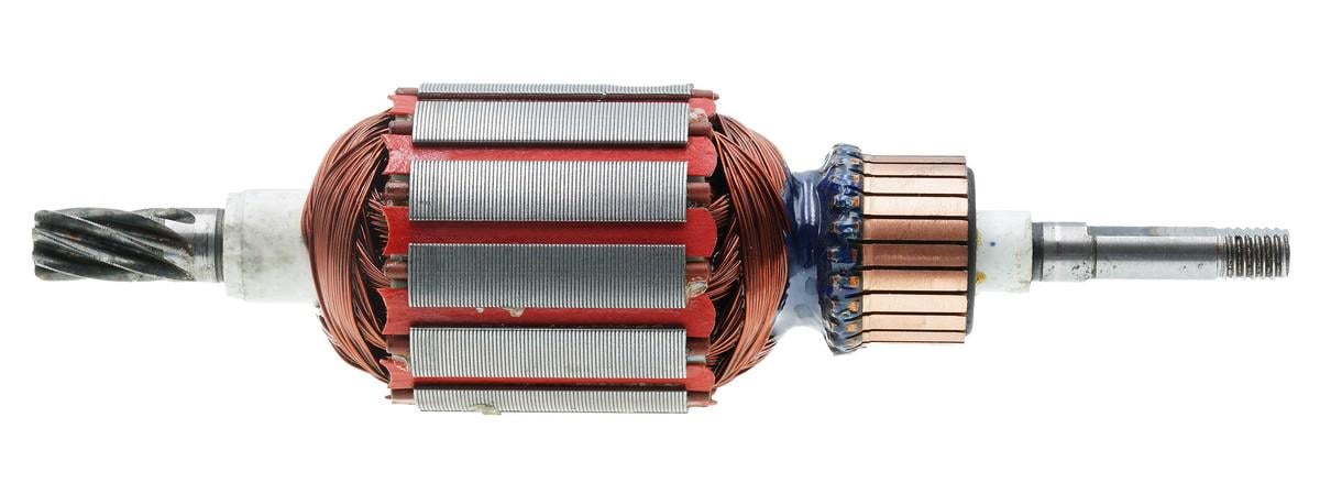 Якорь VJ Parts для триммера Tk BCE-2014 V2.0 163х43 7-зубов право шлиц 6х8 М8R (как2006)