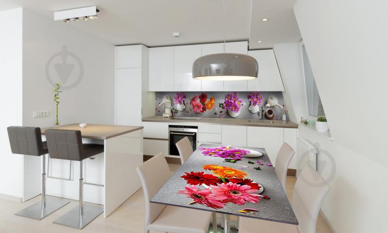 Наклейка виниловая на стол Zatarga «Утренние Герберы» 650х1200 мм Z180804/1st