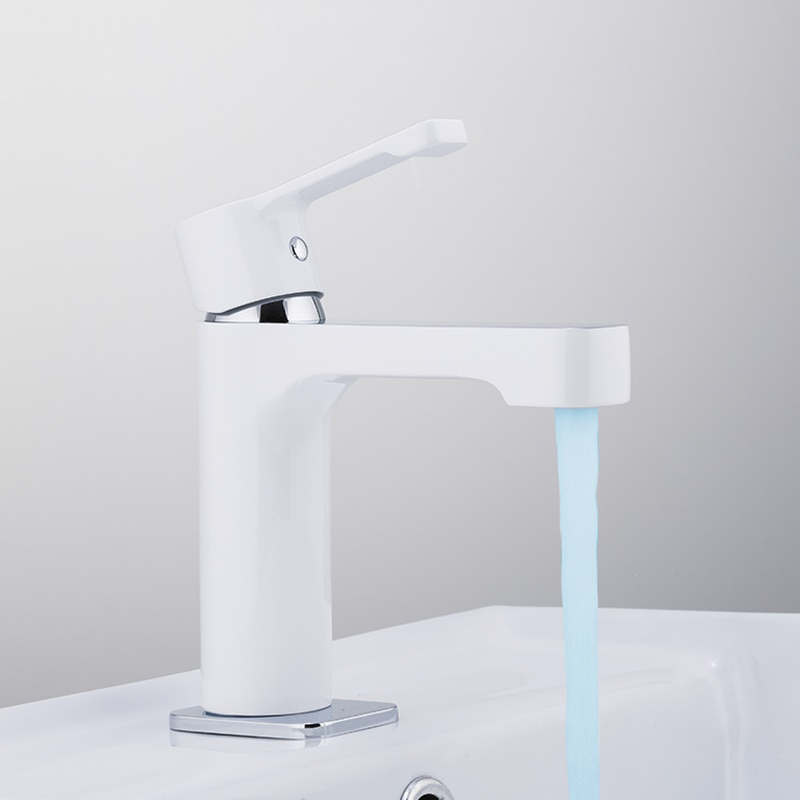 Смеситель для умывальника Gappo G1002-8 Белый/Хром (1033973) - фото 3