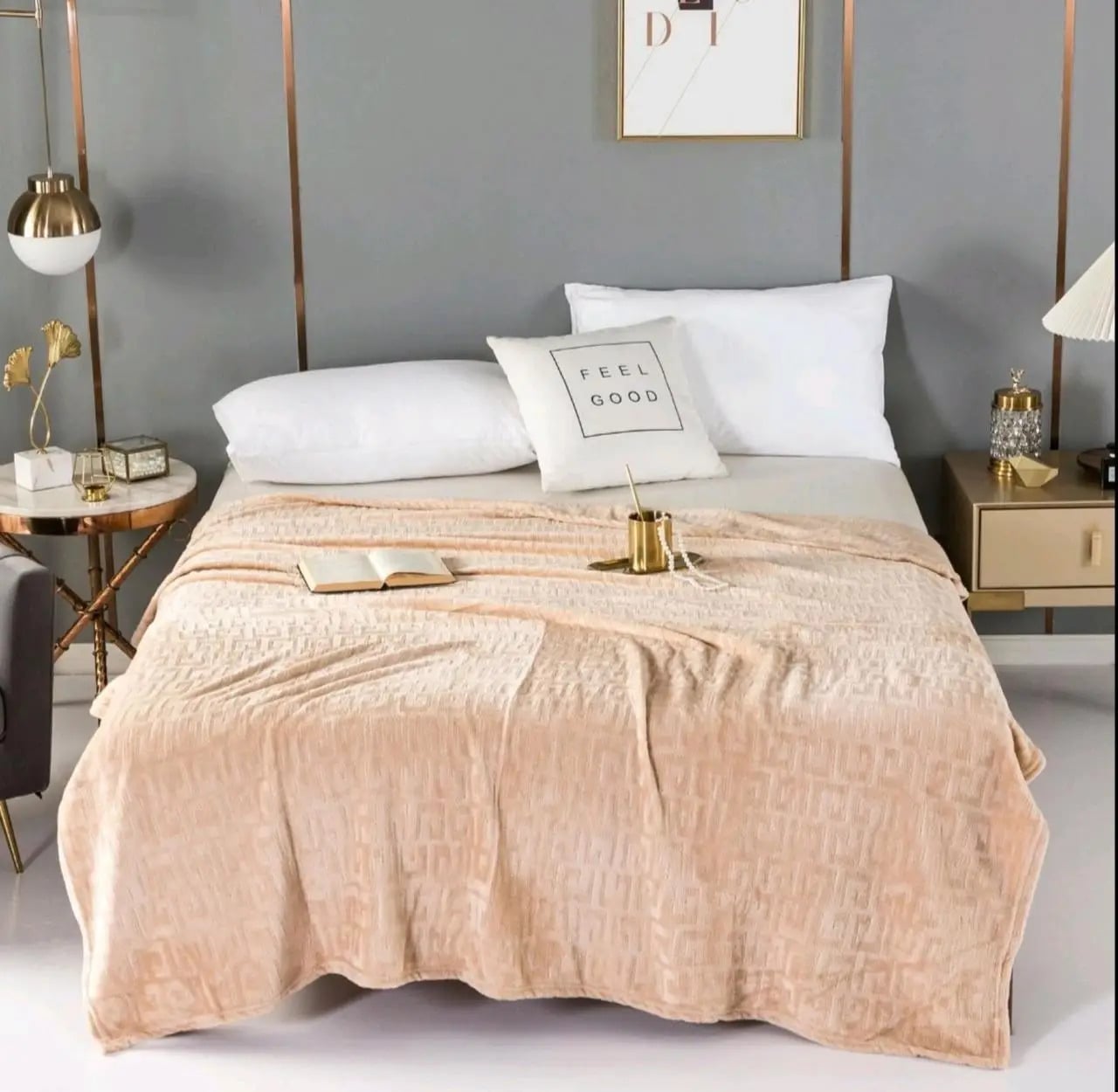 Плед-покрывало микрофибра 150х200 см Персиковый (591e0012) Плед-покрывало микрофибра 150х200 см Персиковый (591e0012)