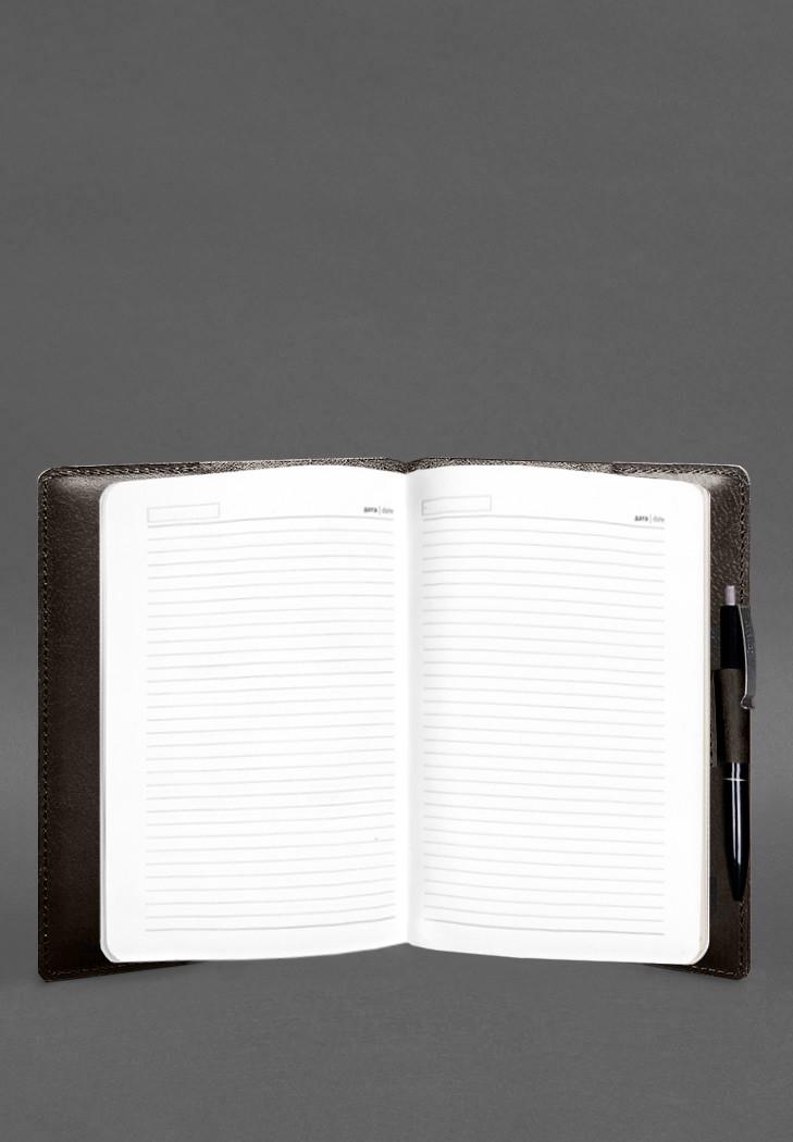 Блокнот кожаный А5 Софт-бук 9.3 Коричневый (A-028012) - фото 6