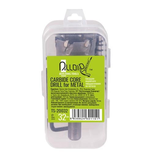 Свердло Alloid корончате твердосплавне по металу 32 мм (TS-20032) - фото 2