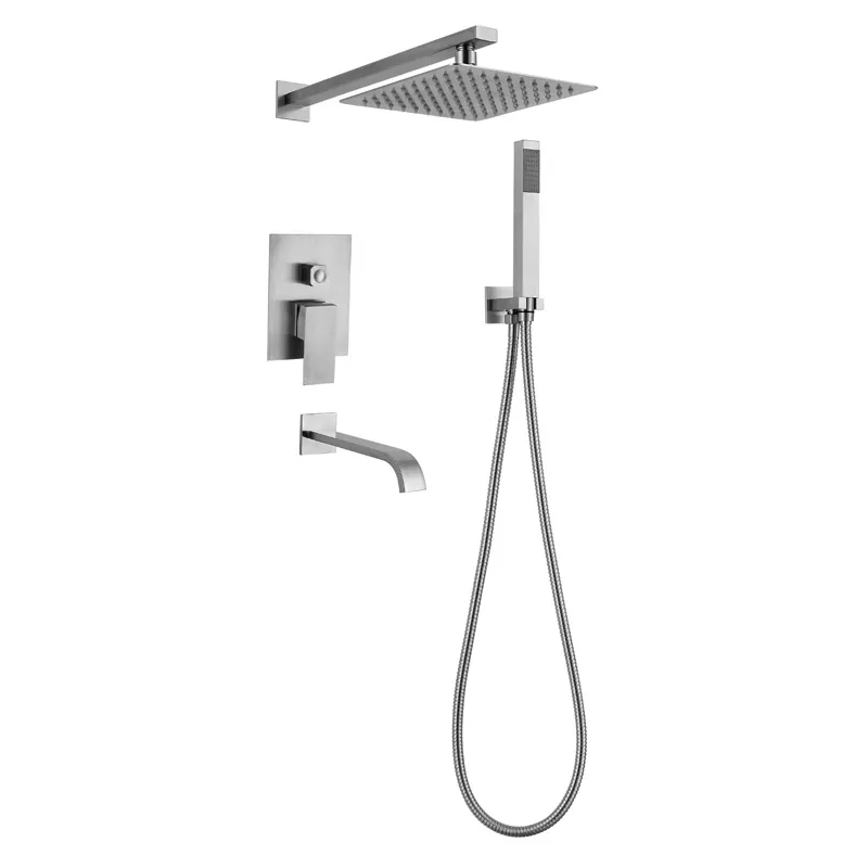 Душова система MIXXUS Inner KUB-009 прихованого монтажу нержавіюча сталь Сатин (MI5945)