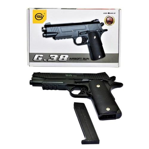 Пистолет игрушечный Galaxy Colt Кольт пульки Черный (G38)