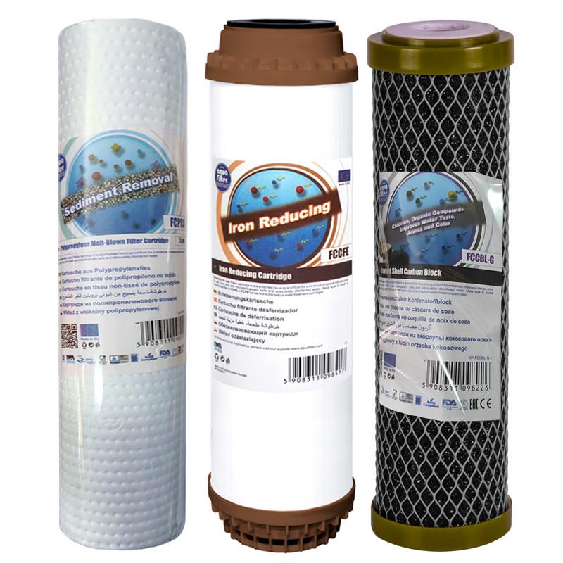 Набор картриджей Aquafilter удаления железа серия GOLD (2311727618)