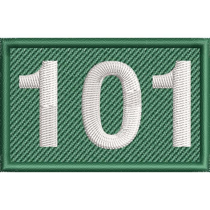 Нашивка патч номер игрока 101 Чан Док Су из сериала Игра в Кальмара 7x4,5 см (20420487)