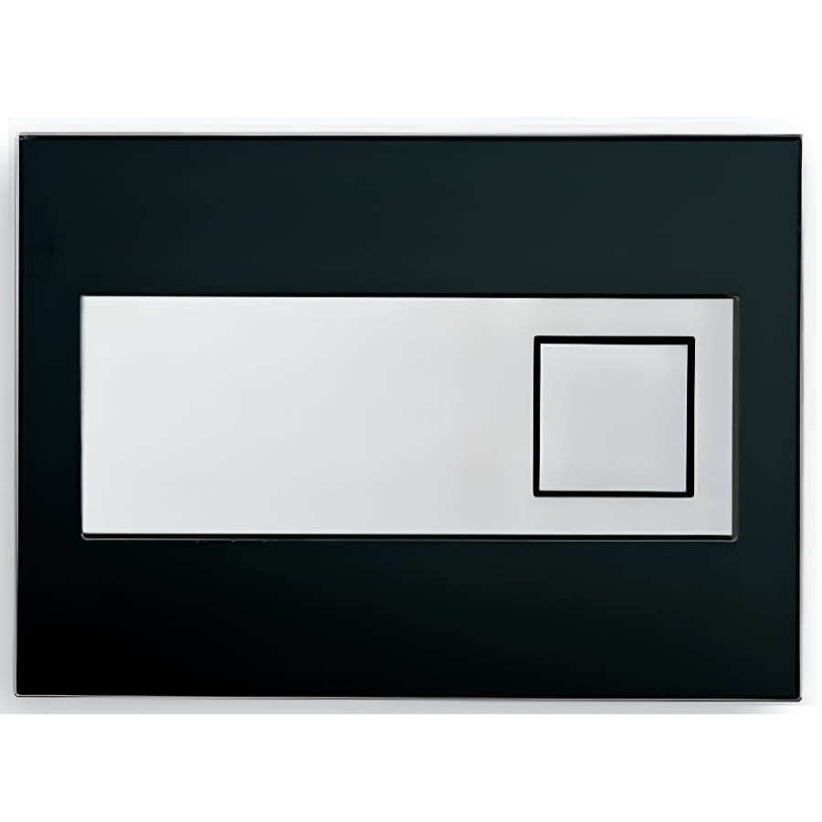 Кнопка для установки Peštan Flushing Plate Diamond прямоугольная Черный/Хром (40006366)