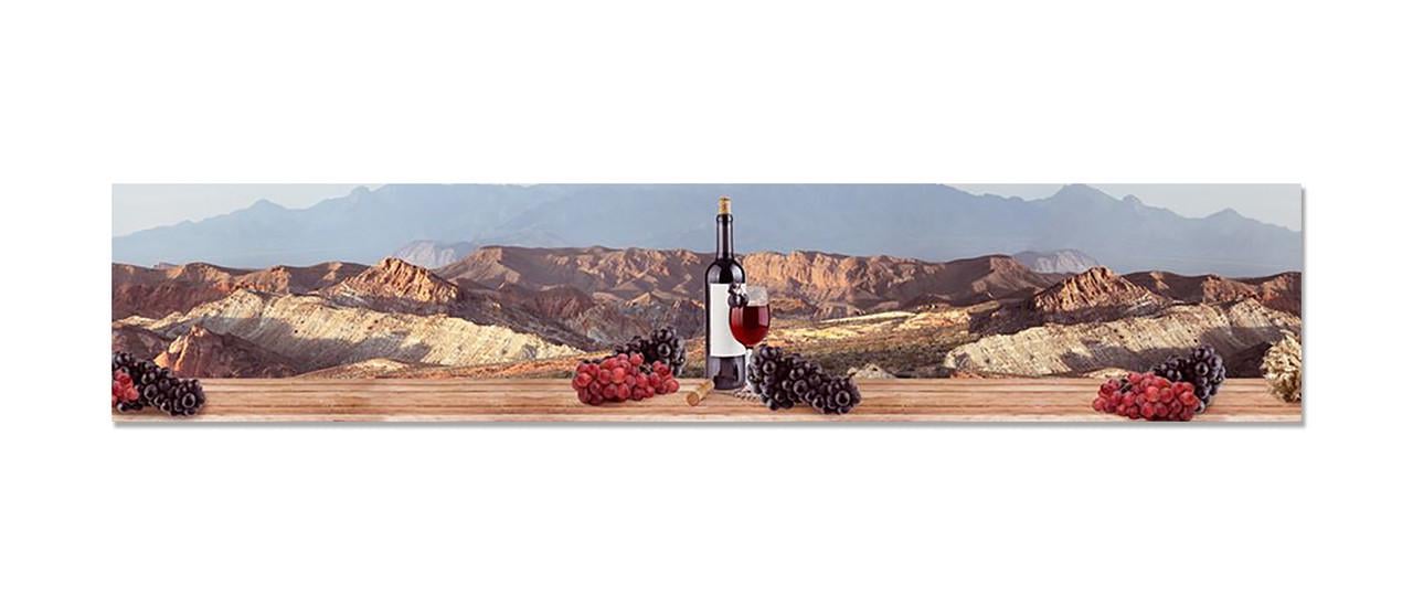 Наклейка виниловая на кухню Zatarga Горы и Вино 600х3000 мм (1283915221)
