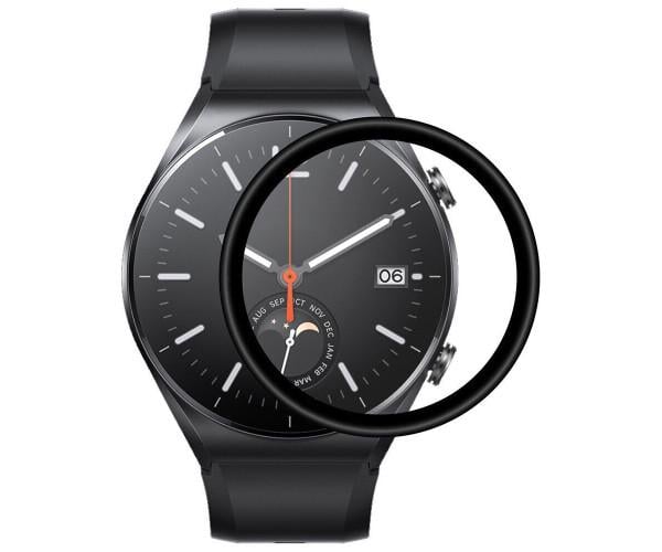 Стекло противоударное защитное SoftGlass Full Cover для Xiaomi Watch S1 Pro Black