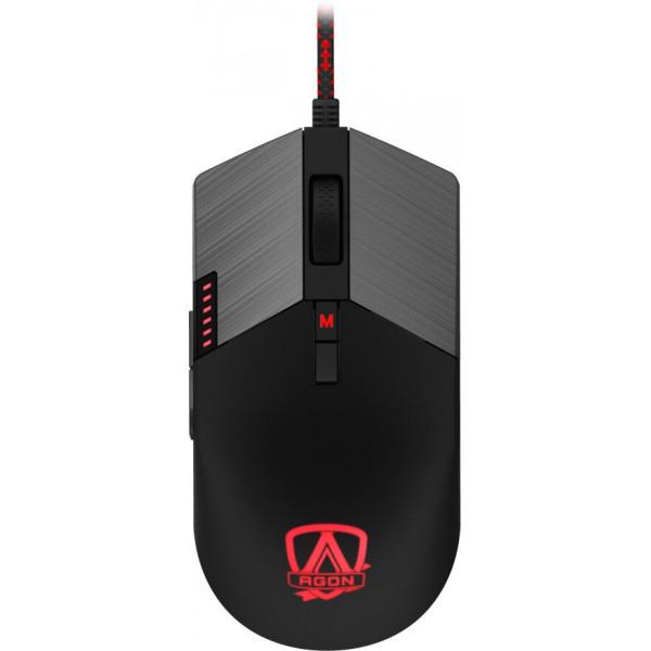 Мышь AOC AGON AGM700 RGB PMW3389 Черный (AGM700DRCR)