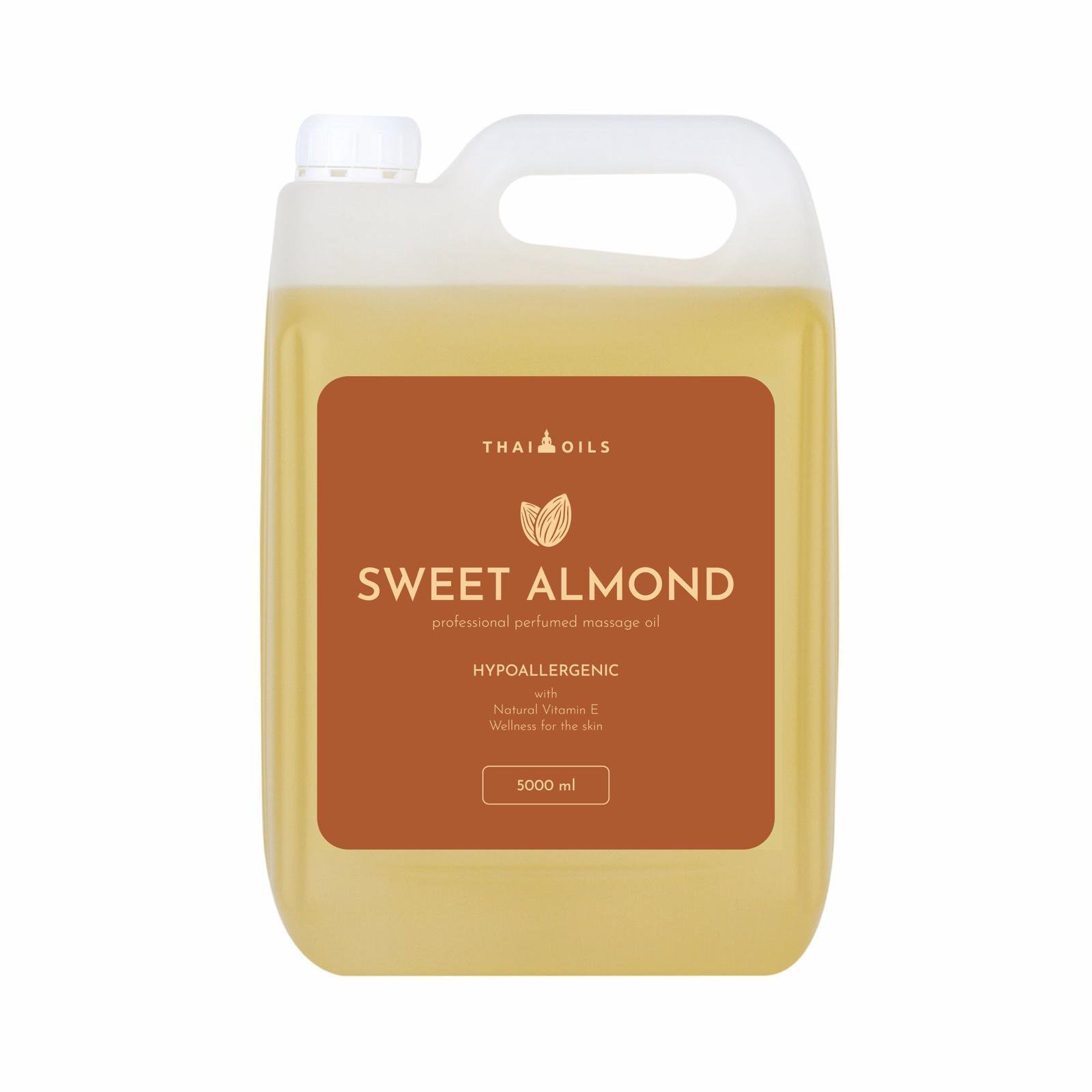 Профессиональное кокосовое массажное масло Thai Oils «Sweet almond» 5000 мл (7044753)