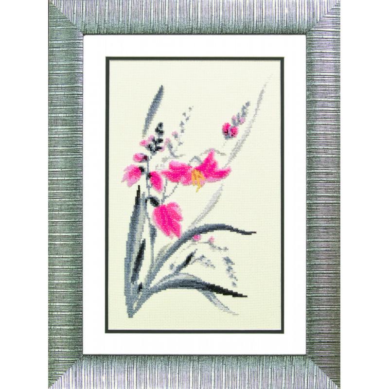 Набір для вишивки хрестиком Чарівна Мить М-113 Червона квіточка (46463) Набір для вишивки хрестиком Чарівна Мить М-113 Червона квіточка (46463)