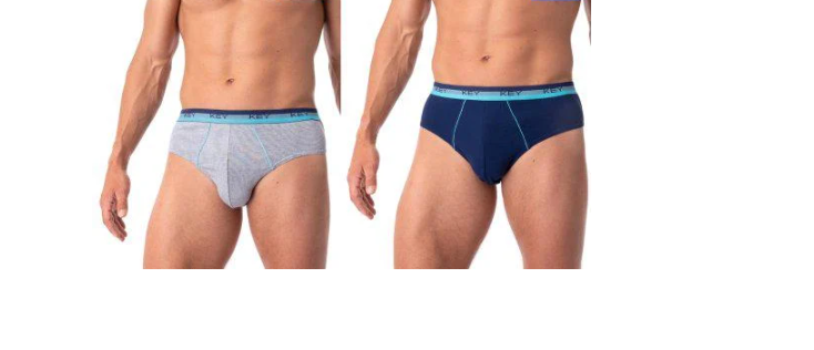 Трусы слипы мужские KEY MPP 340 XXL 2 шт . Разноцветный (5904765684992)