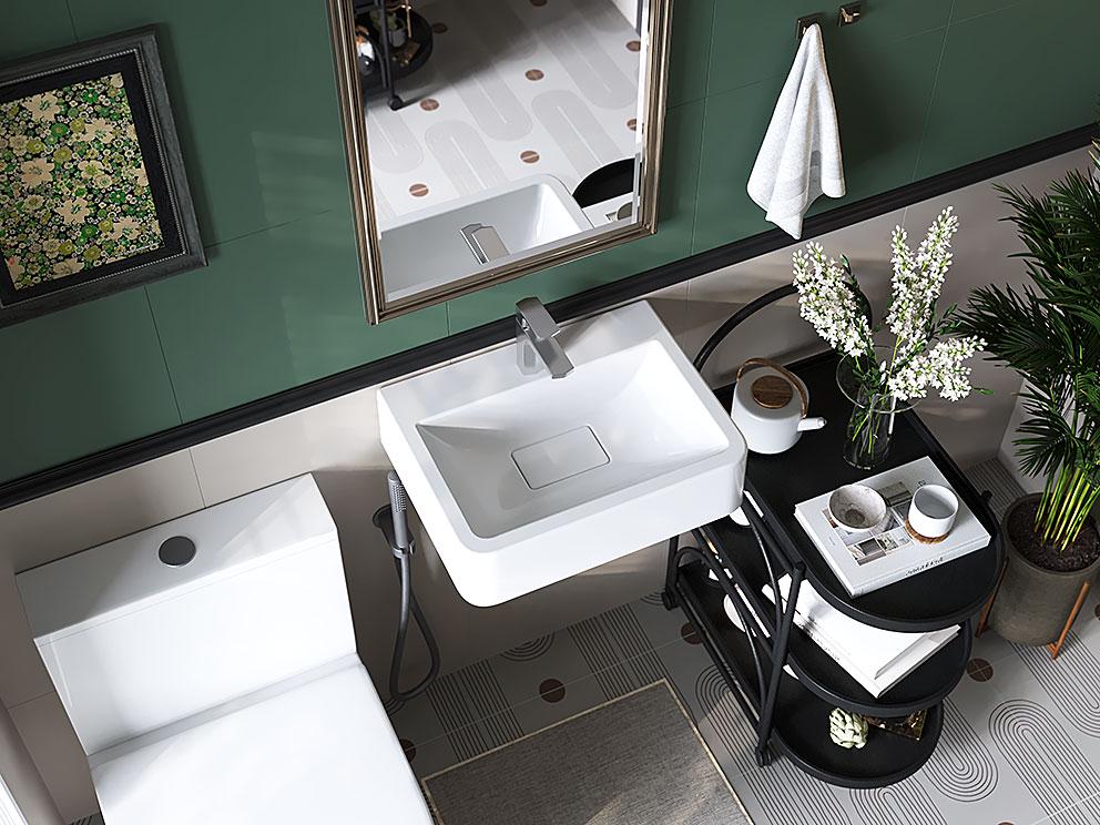 Умивальник підвісний Status Asti 45 см White (735) - фото 2