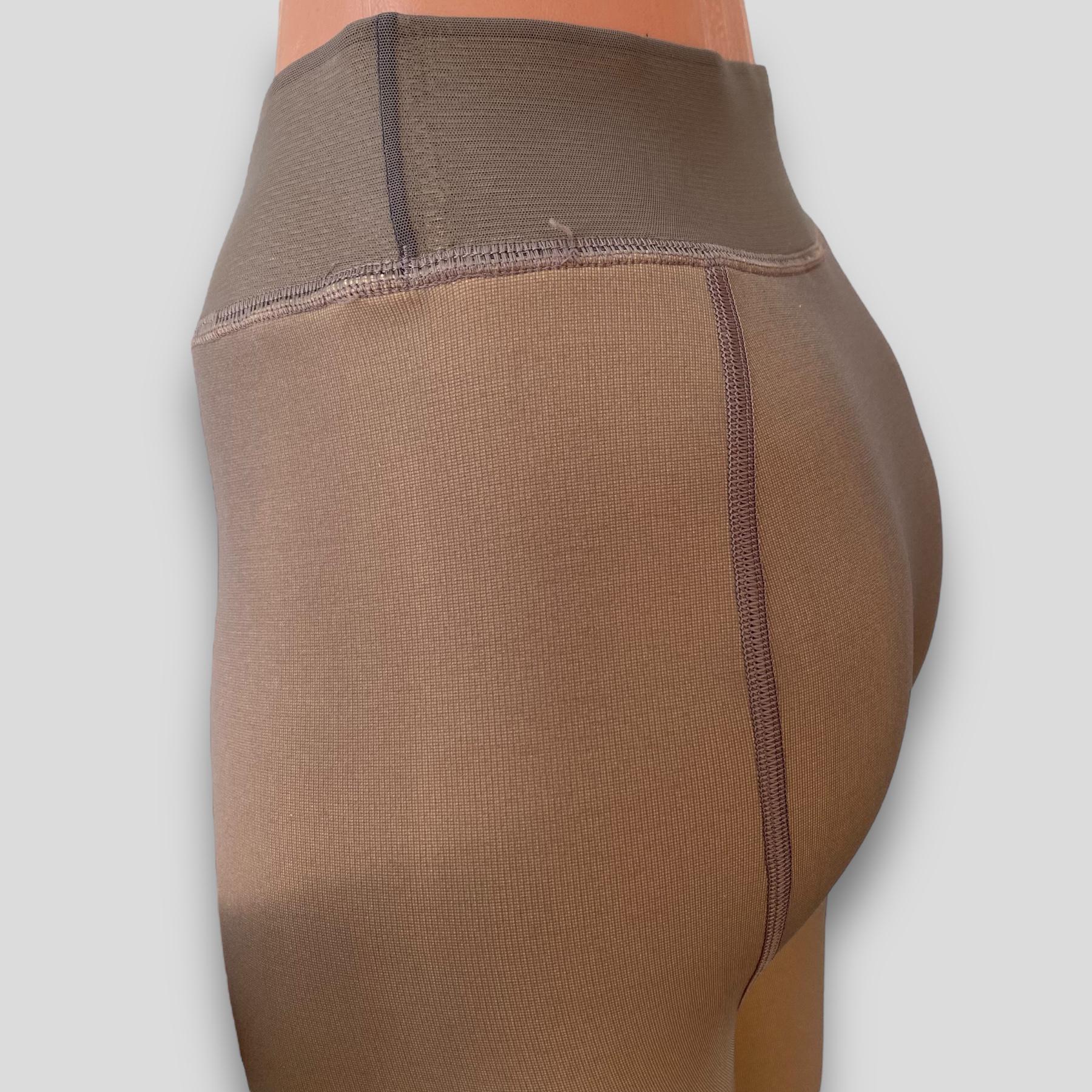 Лосины женские ШУГУАН с эффектом капрона 4XL Бежевый (F033) - фото 11