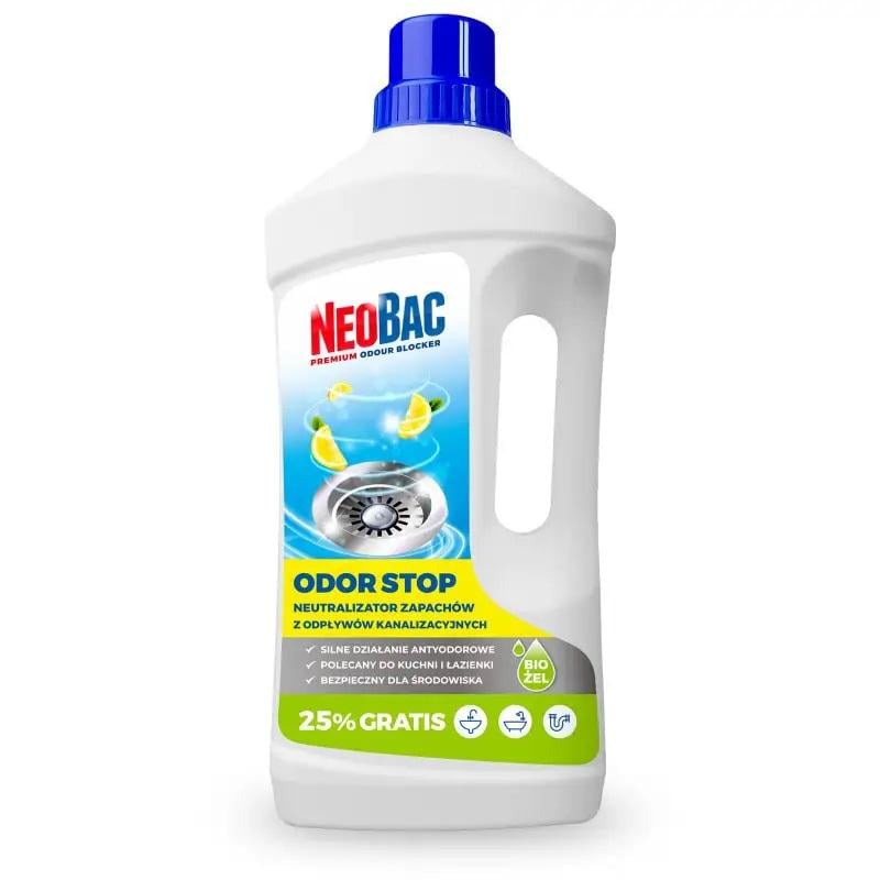 Нейтралізатор запаху для каналізації NeoBac Odor Stop біо-гель цитрус 1 л (NeoStop1)