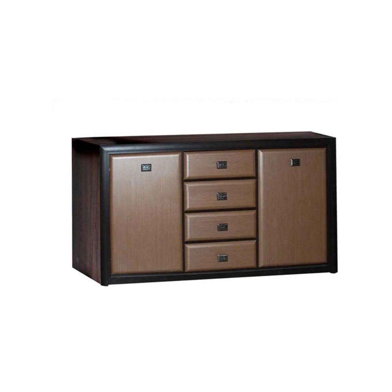 Комод в гостиную Гербор Коэн МДФ KOM2D4S Венге магия/Штрокс темный (GRB-1131)